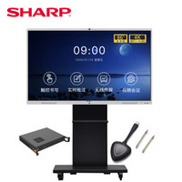 夏普（SHARP）86英寸4K智能触控屏会议平板一体机 办公教学商用大屏支架+传屏+双系统PN-CM861