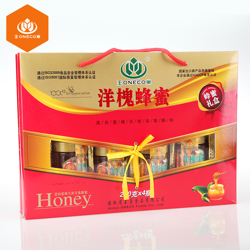 ONECO 王巢 洋槐蜂蜜 野生农家自产土蜂蜜纯正天然礼品盒年货250g