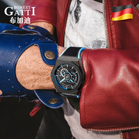 布加迪（BONEST GATTI）德国进口手表男机械表 全自动机械表男士手表男表2020新款腕表 暗夜黑42H动能5801A6
