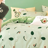 MENDALE 梦洁家纺 清新印花全棉三件套 1.2m