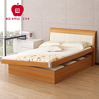 红苹果家具 现代简约排骨架双人板式高箱床R801/8302-17