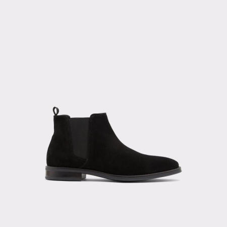 ALDO/奥尔多男鞋短靴切尔西裸靴低跟弹性休闲皮鞋12655315 Black 10