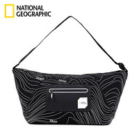 国家地理National Geographicl斜挎包时尚休闲运动包单肩手提小包 黑色