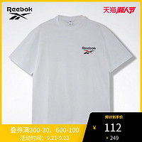 Reebok銳步Cindy范麗娜同款oversized白色百搭寬松短袖T恤GL1283