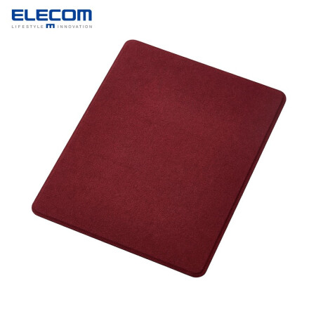 宜丽客（ELECOM）日本反绒鼠标垫水洗舒适电脑办公桌垫女大尺寸电竞游戏鼠标垫 反绒皮舒适鼠标垫 红色