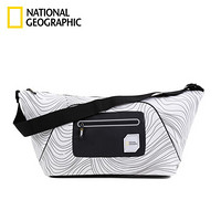 国家地理NATIONAL GEOGRAPHIC斜挎包时尚休闲运动包单肩手提小包 白色