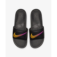 Nike耐克拖鞋男鞋沙滩鞋凉拖AJ6745 Black/Hyper Violet/Amaril 8