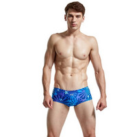 飘（FEW) FEW飘泳裤新款专业游泳裤训练泳裤时尚印花M2141 02蓝色 S *4件