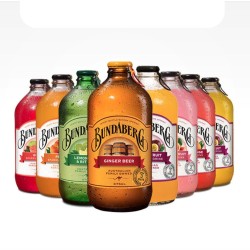 澳洲宾得宝含气青柠干姜水饮料bundaberg碳酸果味3754瓶装