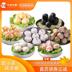 小卓火锅食材各种丸子混搭组合麻辣烫大全虾滑龙虾球牛肉丸福袋 *41件
