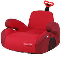 MamaBebe(妈妈宝贝) 汽车儿童安全座椅增高垫3-12岁 isofix接口 简易便捷式坐垫 闪电ISOFiX(映山红)