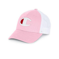 Champion冠军男士C徽标网眼透气帽子鸭舌帽棒球帽 H0542 Pink Candy/White ONE SIZE