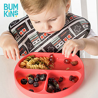 BUMKiNS 儿童餐盘分格吸盘碗宝宝餐具卡通可爱婴儿硅胶防摔辅食碗