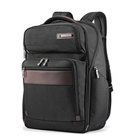 新秀丽(Samsonite)双肩包电脑包15.6寸男包多功能大容量背包92310囤 Black/Brown(仓) one size