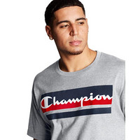 Champion冠军男士T恤棉质圆领短袖纯色Logo徽标 GT23H  Y07978 Scarlet 2XL