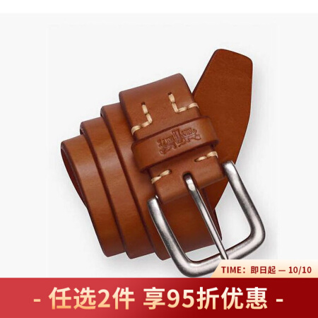 Levi's李维斯男士腰带针扣皮带两用771341762 BROWN 36in