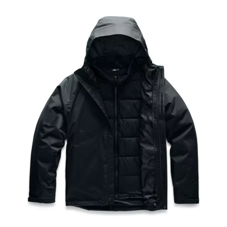 The North Face北面男款冲锋衣羽绒服可拆卸派克大衣NF0A3SS3 TNF BLACK S