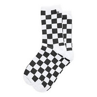 vans范斯中性袜时尚棋盘格舒适长袜3849821 Black Checkerboard Shoe Size 7-10