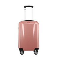 瑞士军刀威戈（Wenger） 男女24英寸时尚大容量拉杆箱 ABS密码锁旅行行李箱 粉红色（SAX720018100066）