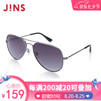 日本JINS男士偏光太阳镜眼镜男墨镜开车驾驶镜蛤蟆镜MMF15S860 293P 深灰色