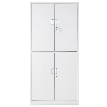 迪欧 (DIOUS) 储物柜 资料柜 凭证柜 钢制铁皮柜 亚光灰色 带锁 通双节文件柜