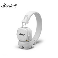MARSHALL马歇尔MAJOR III BLUETOOTH蓝牙耳机头戴式重低音无线可折叠耳麦 白色