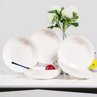 6个装 家用盘子陶瓷碟子菜盘圆盘果盘饭盘餐具餐盘 七彩菜盘(6个装) 18-18.9cm