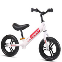 儿童滑行平衡车宝宝滑步车2-3-6岁小孩无脚踏两轮自行车溜溜车 发泡轮/红白+礼品