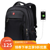 京东PLUS会员：SWISSGEAR 双肩背包 男14-15.6英寸笔记本电脑包旅行包 *3件