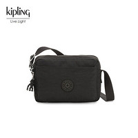 Kipling 男女款包包2020时尚简约潮流休闲单包斜挎包KI7076黑皮诺色  斜挎包