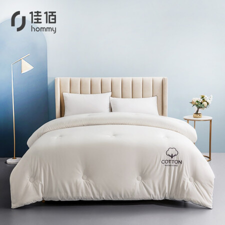 佳佰 被子被芯 100%新疆棉花被双人加厚棉被春秋被冬季保暖冬被被褥棉花胎四季被棉絮  简色 220*240cm 8斤