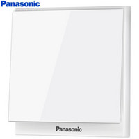 Panasonic 松下 开关插座 一开双控开关面板 单开双控墙壁开关 悦皓 白色 WMWF502