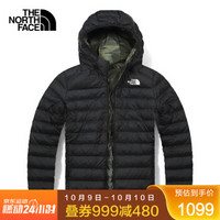 北面羽绒服男20秋冬上新 TheNorthFace户外保暖防泼水外套NF0A4NG3 JK3/黑色 XL/180