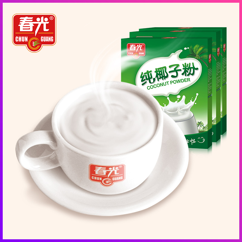 CHUNGUANG 春光 食品 海南特产纯椰子粉392g×3盒椰奶椰汁粉早餐代餐速溶冲饮