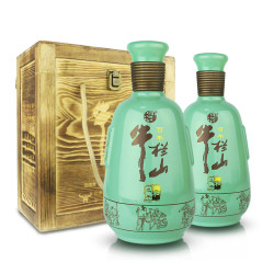 niulanshan牛栏山二锅头白酒浓香型和之牛52度500ml2瓶礼盒装
