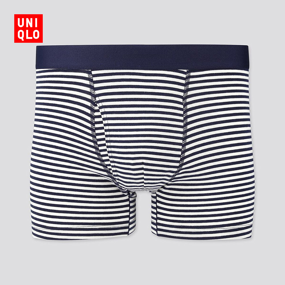 优衣库 男装 SUPIMA COTTON针织短裤(条纹)(内裤) 423849 UNIQLO