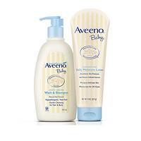 考拉海购黑卡会员：Aveeno 艾惟诺 婴儿天然燕麦保湿身体乳 227g+洗护沐浴露 354ml