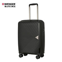 瑞士军刀威戈（Wenger)小型登机箱密码锁拉杆箱 20英寸商务旅行箱行李箱 黑色（SAX883618109055）