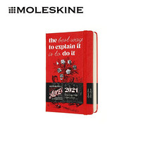 MOLESKINE 2021年12个月合作款爱丽丝梦游仙境 日记本周记本日程本手账  大型 黑色