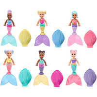 芭比（Barbie）之惊喜美人鱼（盲包）贝壳盲盒 女孩儿童过家家玩具 GHR66（随机发货）