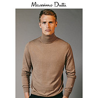 Massimo Dutti 00932324742 男士山羊绒+桑蚕丝高领针织衫