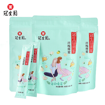 冠生园闺蜜 袋装洋槐蜂蜜 15g*7条*3包  条状蜂蜜