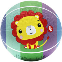 费雪(Fisher-Price)儿童玩具球17cm 卡通小皮球拍拍球幼儿园彩虹橡胶篮球礼物女男孩狮子F6007-1