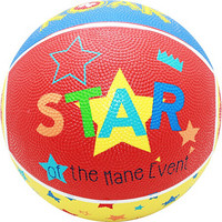 费雪(Fisher-Price)儿童玩具球17cm 卡通小皮球拍拍球幼儿园篮球礼物女男孩星星款F0515-12