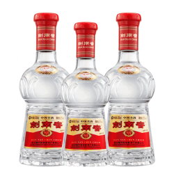 52度剑南春500ml252度剑南春375ml组合水晶剑