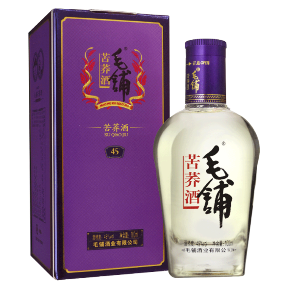 4 u】45度 毛铺苦荞酒 紫荞100ml 小酒品鉴酒【不支持换货】