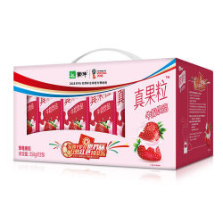蒙牛真果粒草莓/黄桃/芦荟/椰果250ml*12盒礼盒