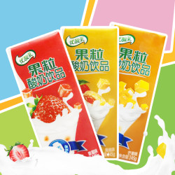 伊利优酸乳果粒缤纷12盒*2箱 *2件