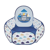 babycare折叠海洋球池室内围栏家用儿童帐篷游戏屋婴儿宝宝波波球池7820赫伦蓝