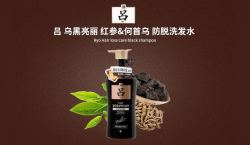 吕 黑吕防脱洗发水 改善脱发滋养发根 490ml/瓶